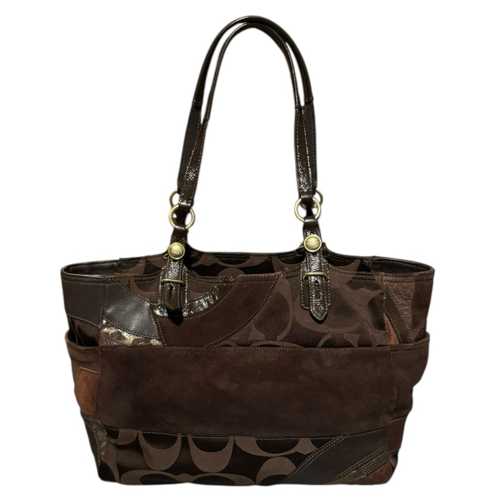 Coach Ocelot Patchwork East-West Tote Bag - Picture 3 of 10